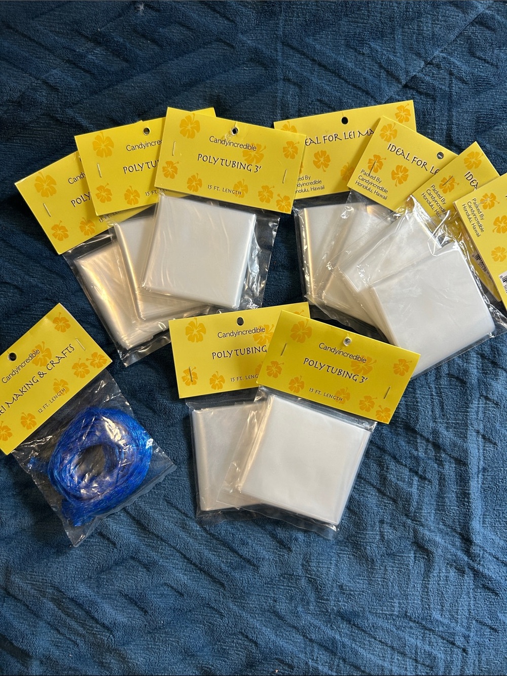 White Poly Tubing 3" Party Supply (Multiple Packs)